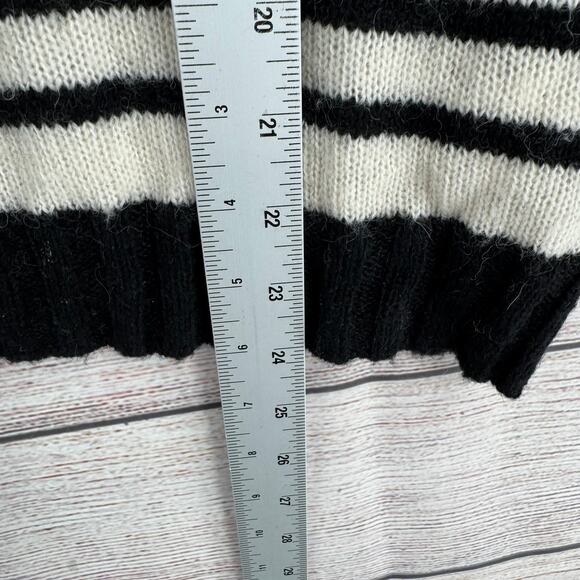 Rails Wool Cashmere Blend Perci Bretton Heart Sweater Womens Large Cream Black - Picture 12 of 14